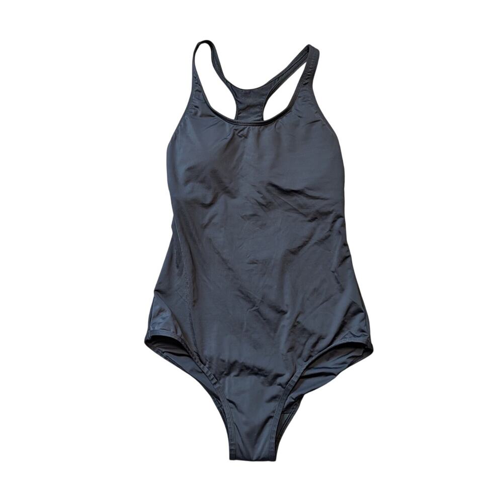 KT by KNIX Teenage leakproof, black girls swim suit, medium,